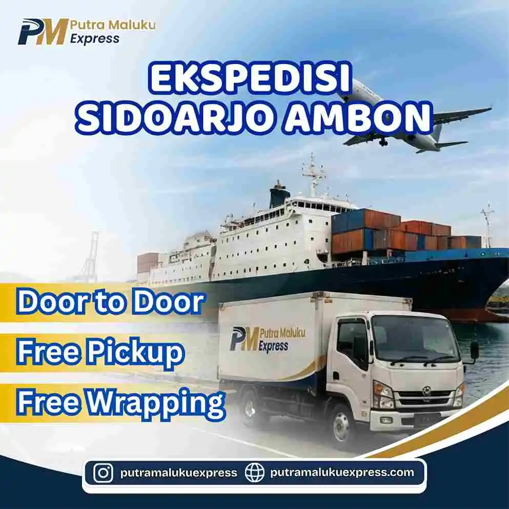 Ekspedisi Sidoarjo Ambon Murah Rp5.500/Kg, Gratis Pickup